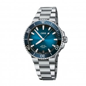 Oris Aquis 01 400 7769 4135 Set Silver Blue